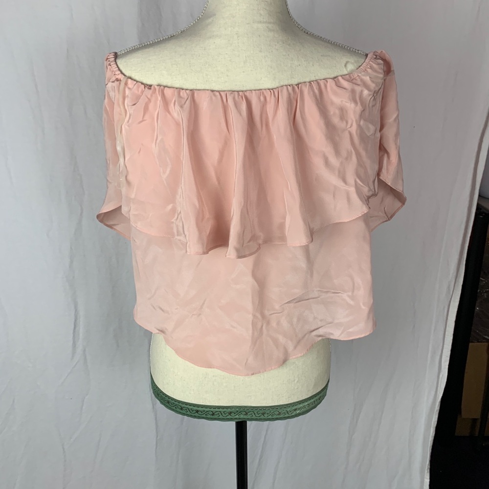 Amanda uprichard 100% silk off shoulder top